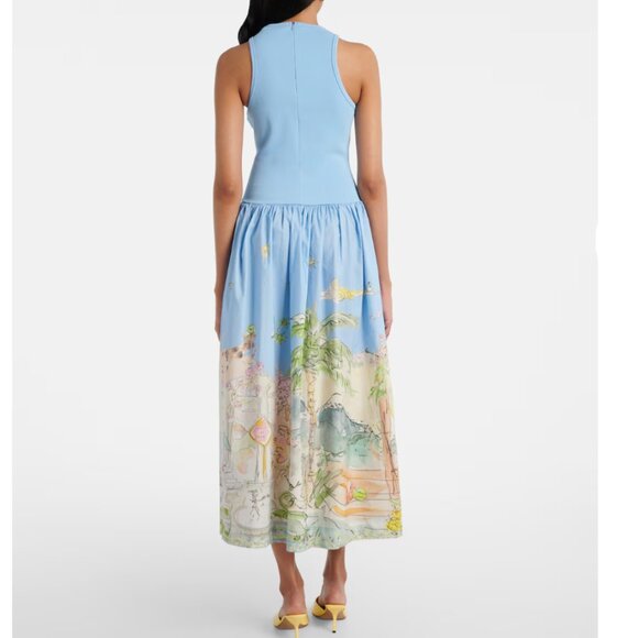 Alemais Anouk Sky Blue Mid-Length Dress - Picture 6 of 16